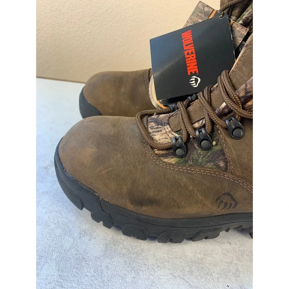 Wolverine 7M Hunting Boots Brown Camo Waterproof 400g Thinsulate W30083